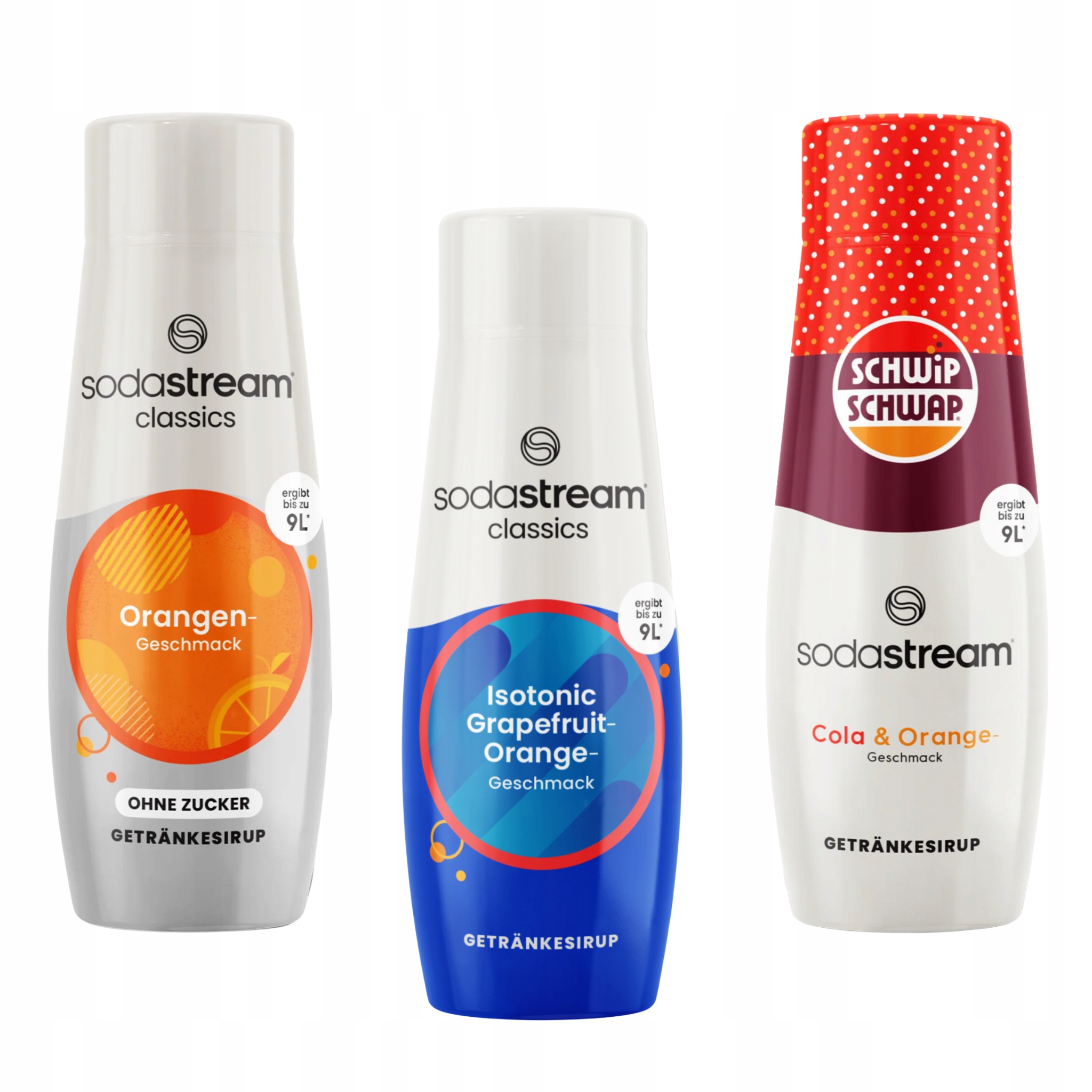 Sada 3 koncentrátů Sodastream Orange Zero Isotonic Schwip Schwap