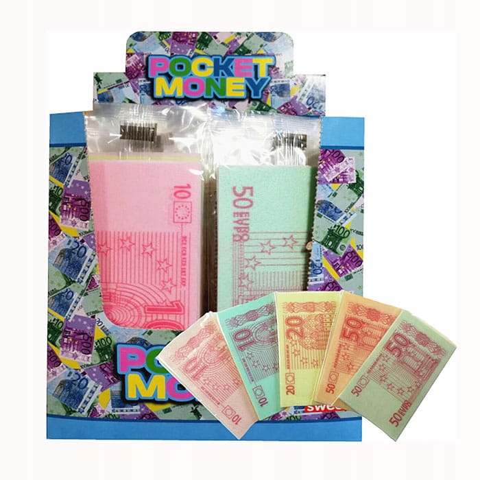 Levně Jedlý Papír Bankovky Euro Pocket Money 50X8KS
