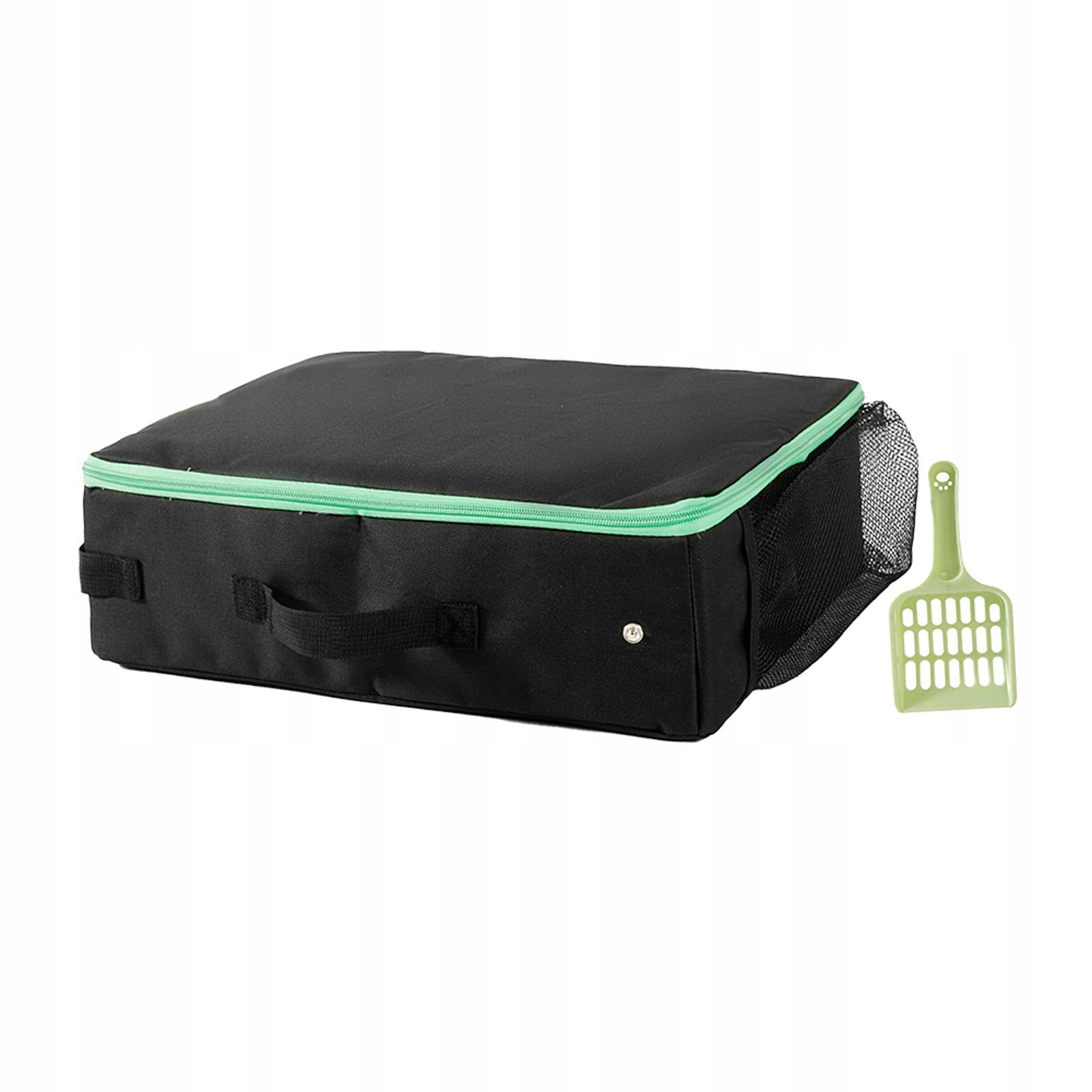 Voděodolná kočičí toaleta pro zvířata, pohodlná, s víkem a cestovní rukojetí