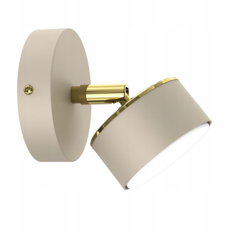 Lampa Nástěnná Axis Béžovo-zlatá Spotová Nastavitelná GX53 Moderní Do Obývacího Pokoje
