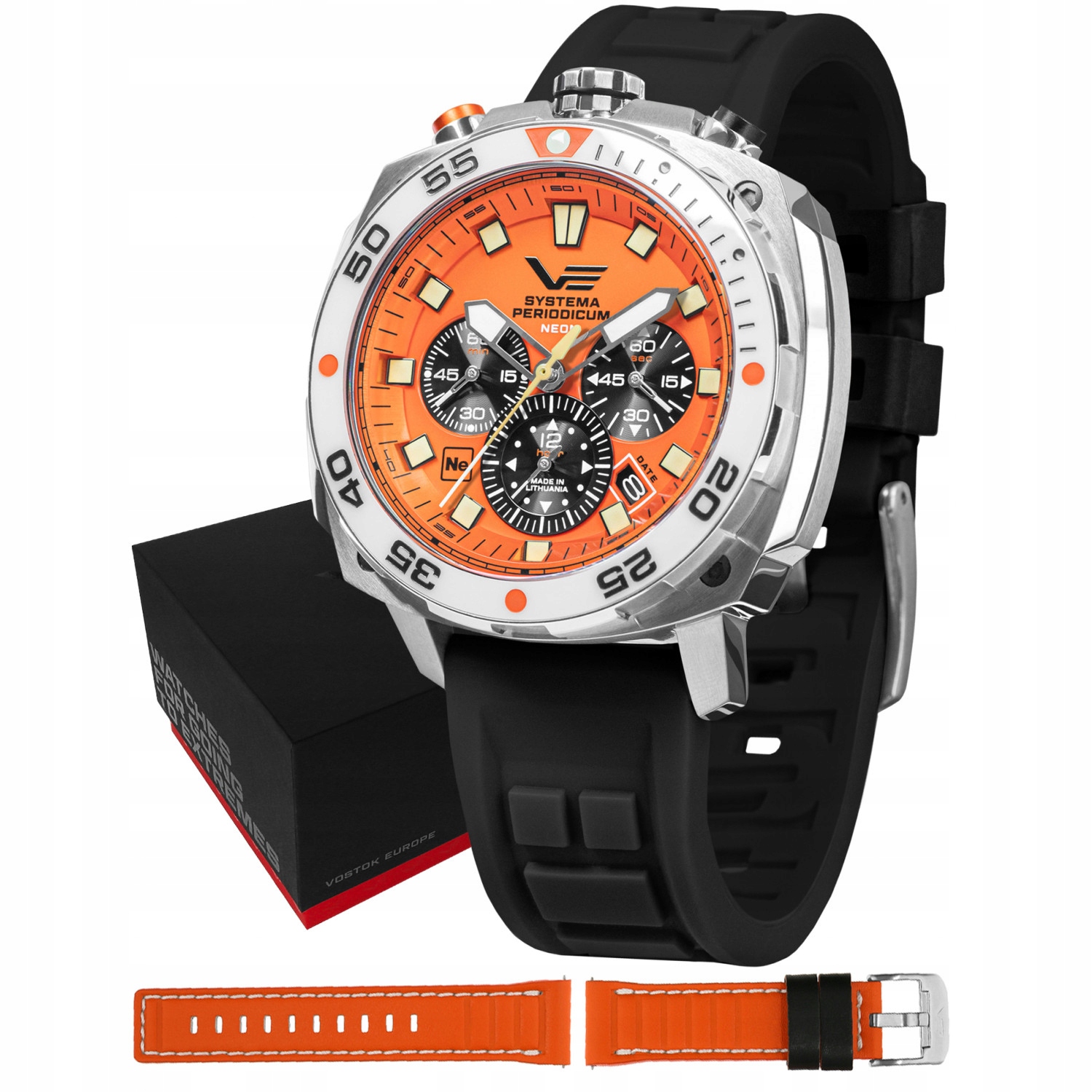 Pánské Hodinky Vostok Europe VK67-650A723SB s černým řemínkem