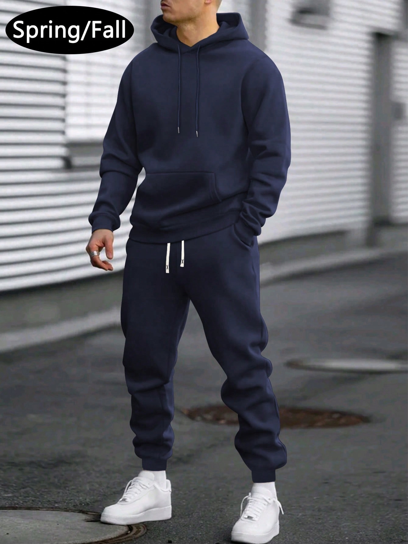 Teplákovka Mikina S Kapucí Shein S