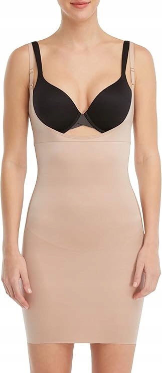 Spanx Béžová Hladká Zeštíhlující Spodnička Bez Rukávů 38-40 J5B