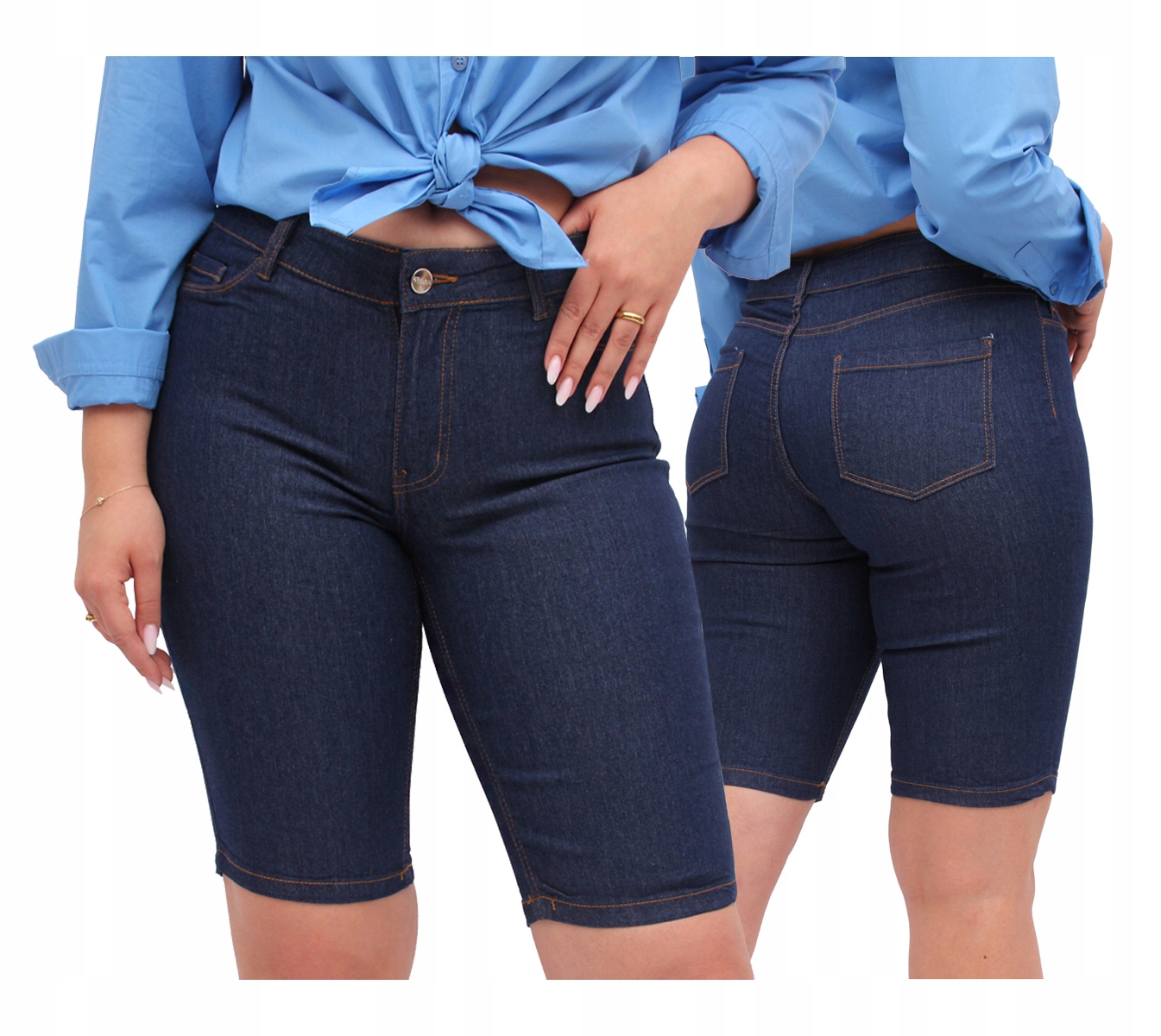 

Krótkie Spodenki Jeansowe spodenki damskie 48