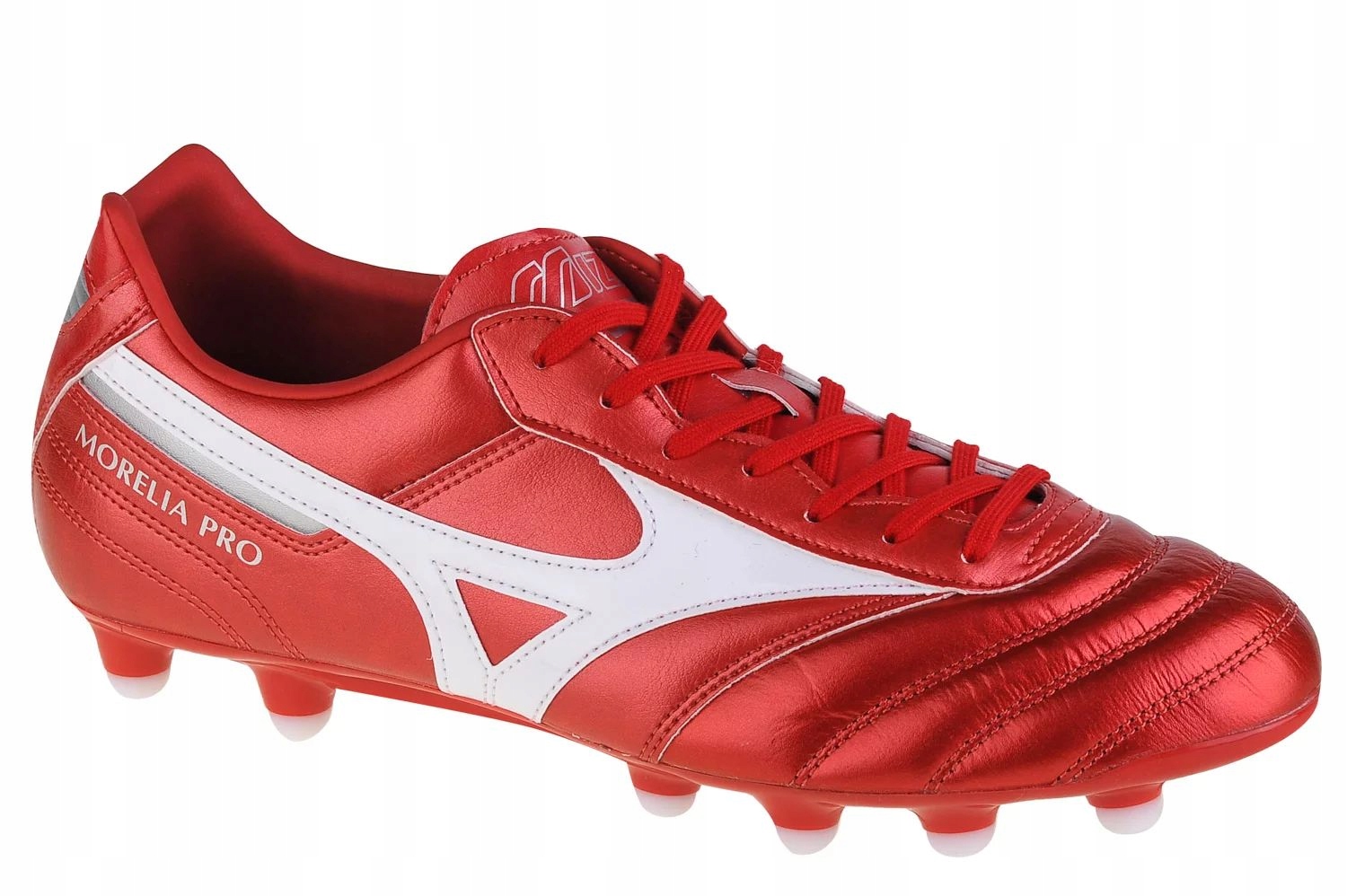 Mizuno Morelia II Pro MD (39) Pánské kožené boty, červená barva