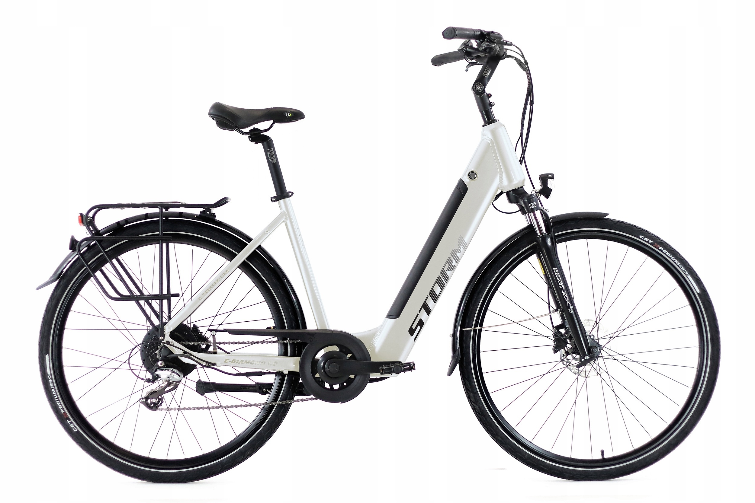 Rower elektryczny Storm E-diamond Deep 2.0 Lady perła 19