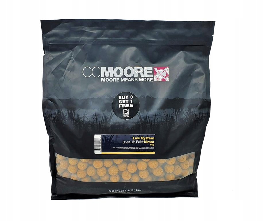 CC Moore Live System 15mm 5kg Kulki Proteinowe Zanętowe