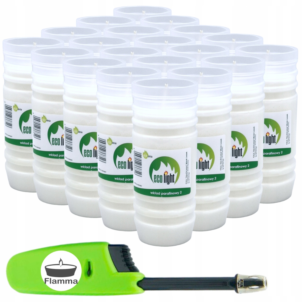 

Wkład do zniczy parafinowy 2-2,5 dnia EKO2 20szt