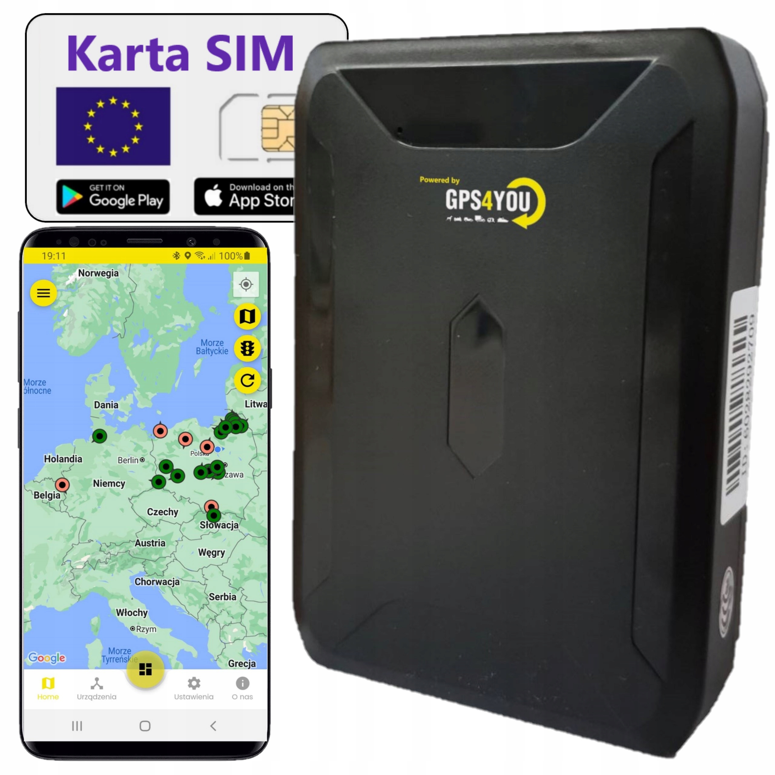 ЛОКАТОР GPS BATERIA 10 000MAH PODSLUCH MAGNES SERWER PL БЕЗ ABONAMENTU фото 1