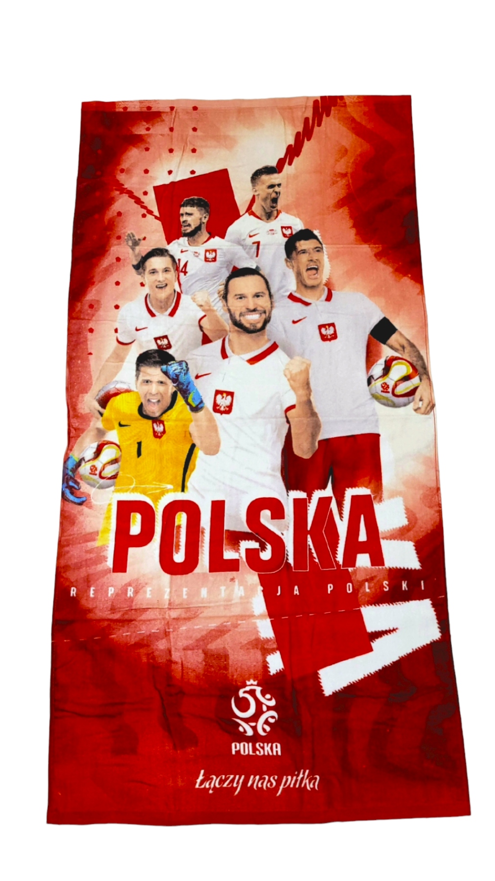 RĘCZNIK Piłka Nożna Reprezentacja Polski 70x140 cm Motyw sportowy