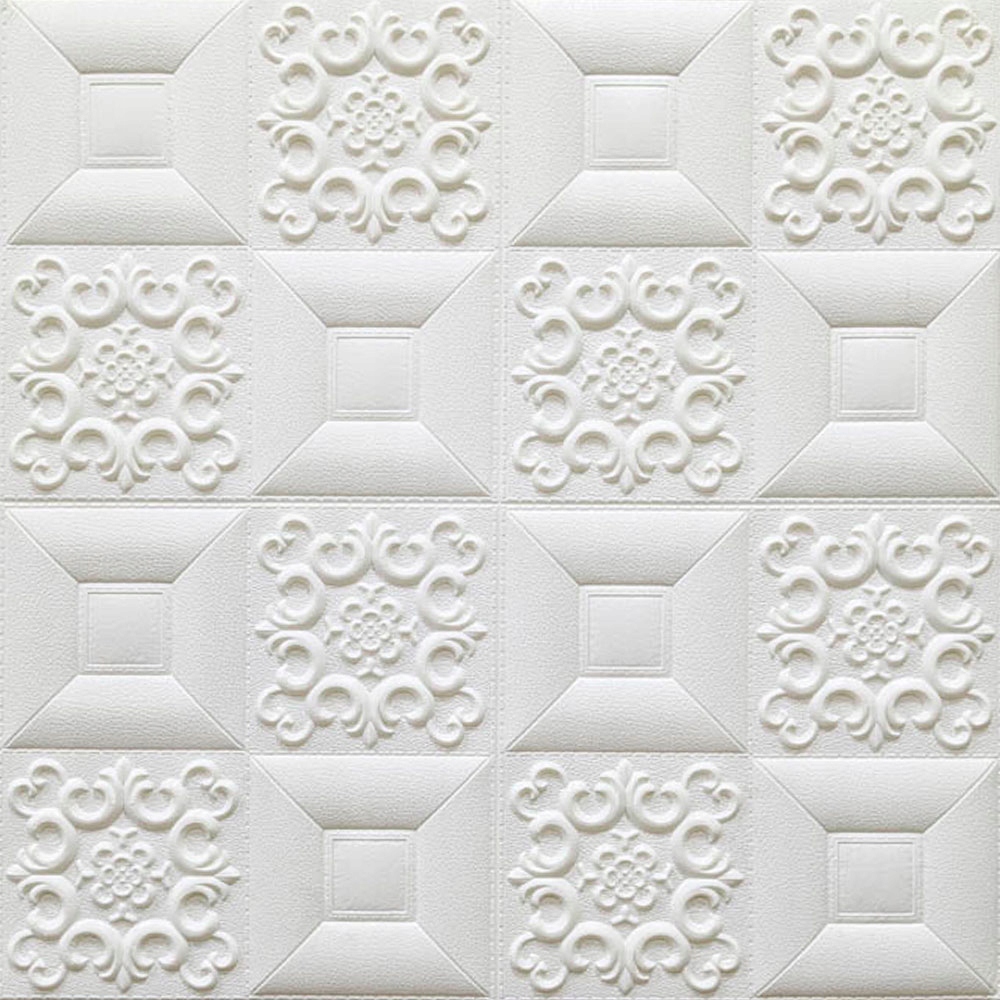 Panel ścienny 3D 70*70*0,55cm Biały Ażurowy