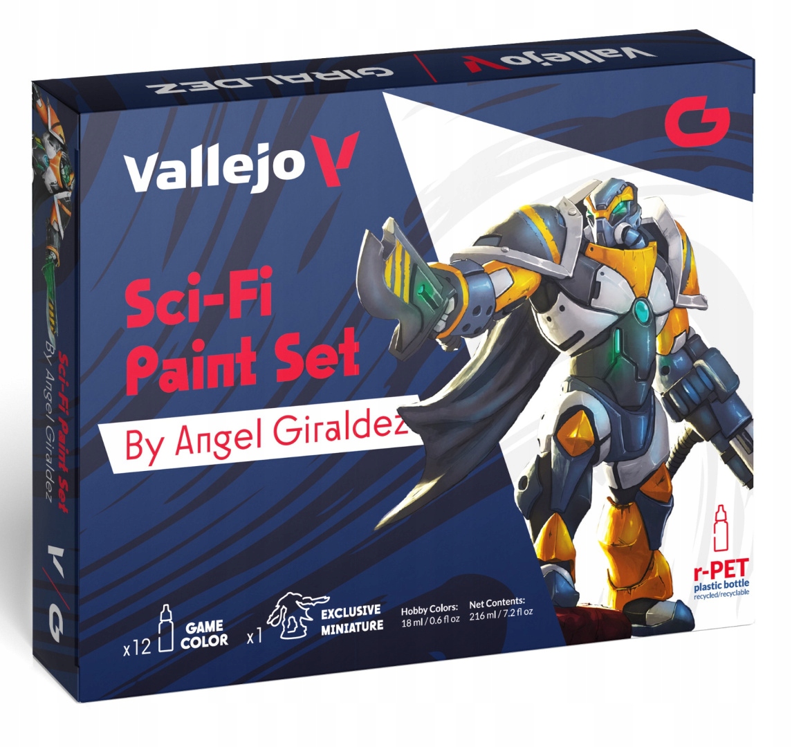 Vallejo 72313 Game Color Sada 12 barev figurka Sci-Fi by Angel Giraldez