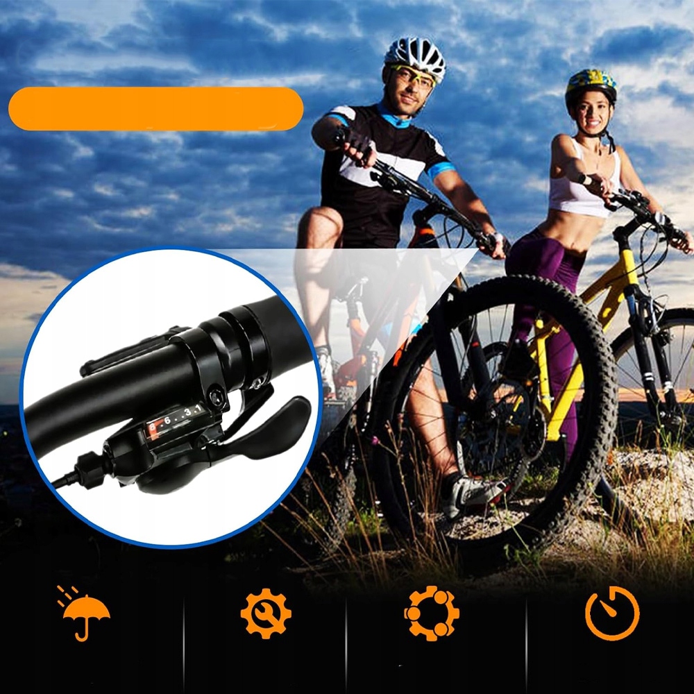 PRZERZUTKA KCIUKOWA ROWEROWA 1 PARA DŹWIGNIA ZMIANY 3 X 8 24 BIEGÓW Model Przerzutka Rowerowa