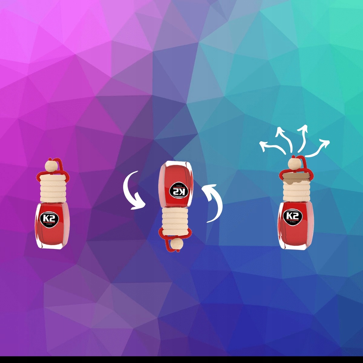 K2 VENTO ORIENTAL OPIUM ZAPACH SAMOCHODOWY 8ml Stan opakowania oryginalne