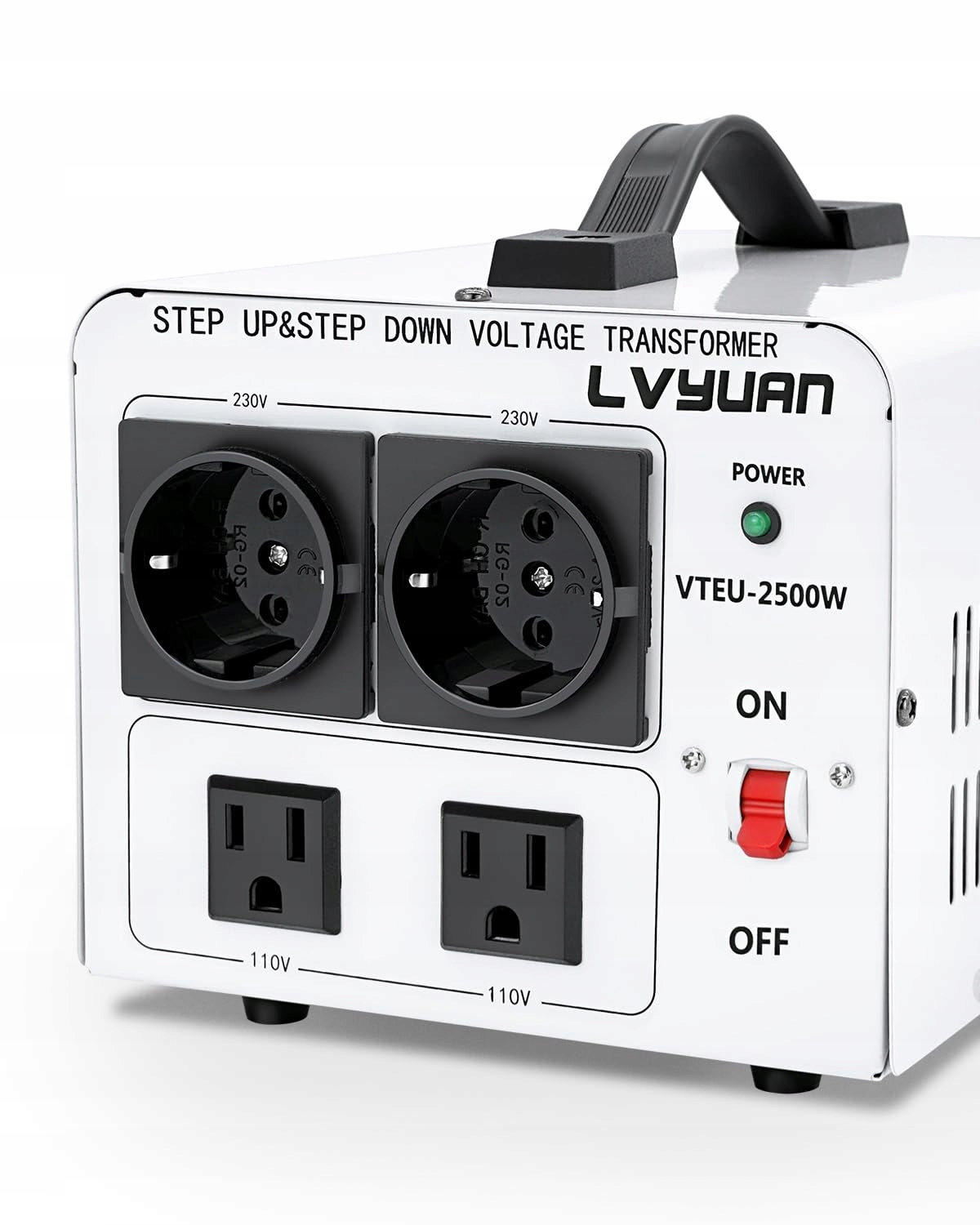 Transformátor napětí 230 V 110 V 2500 Va toroidní převodník Cantonape