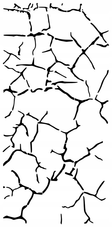 Omítací malířská šablona Žíly 150 cm omítka Architektonický beton Maxx 14