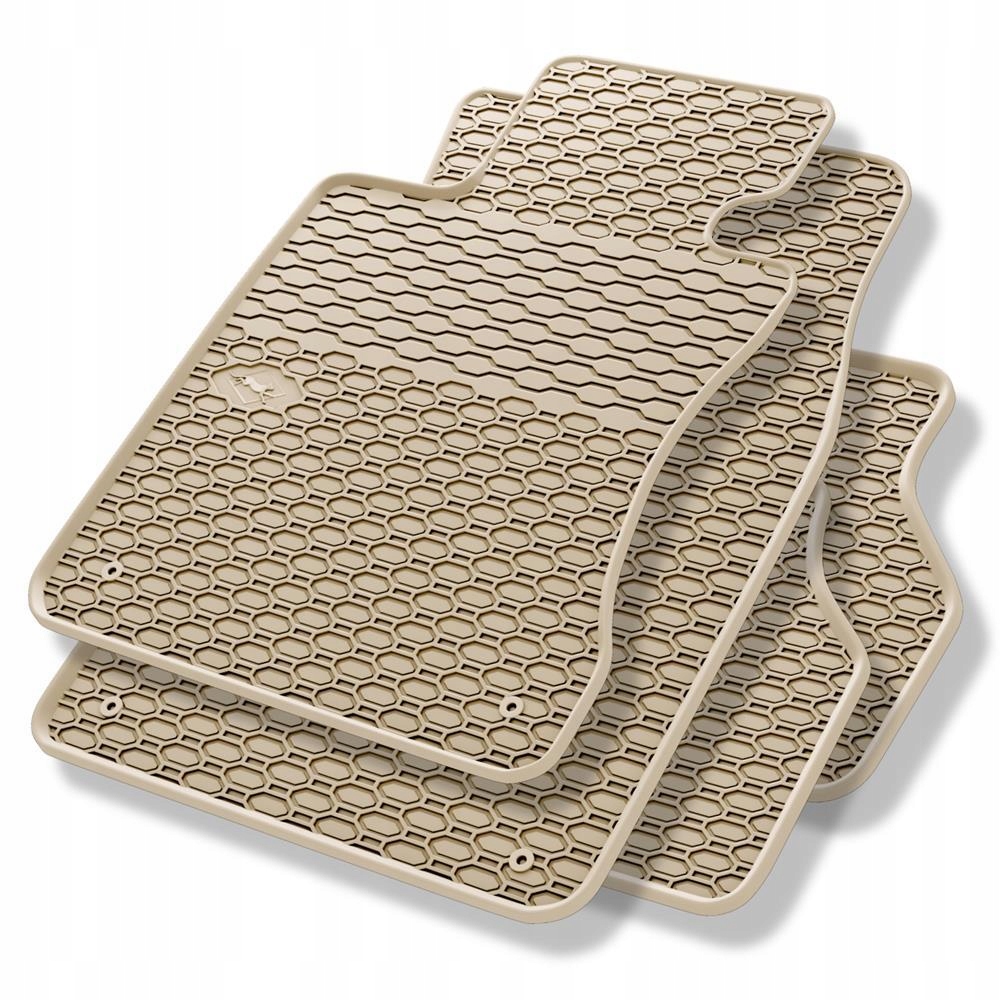 Dywaniki Gumowe do Bmw Seria 5 E60, E61 LM, Touring (2003-2010) 4s beżowe