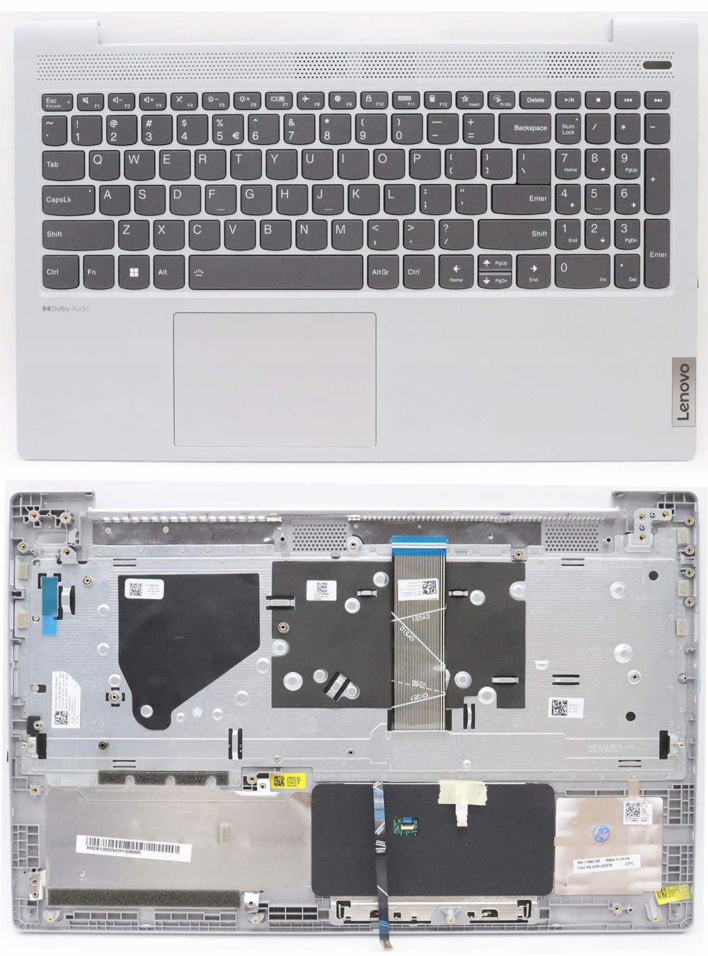 Nový Palmrest Puzdro Klávesnica Lenovo IdeaPad 5-15IAL7 5-15ABA7 Podsv.