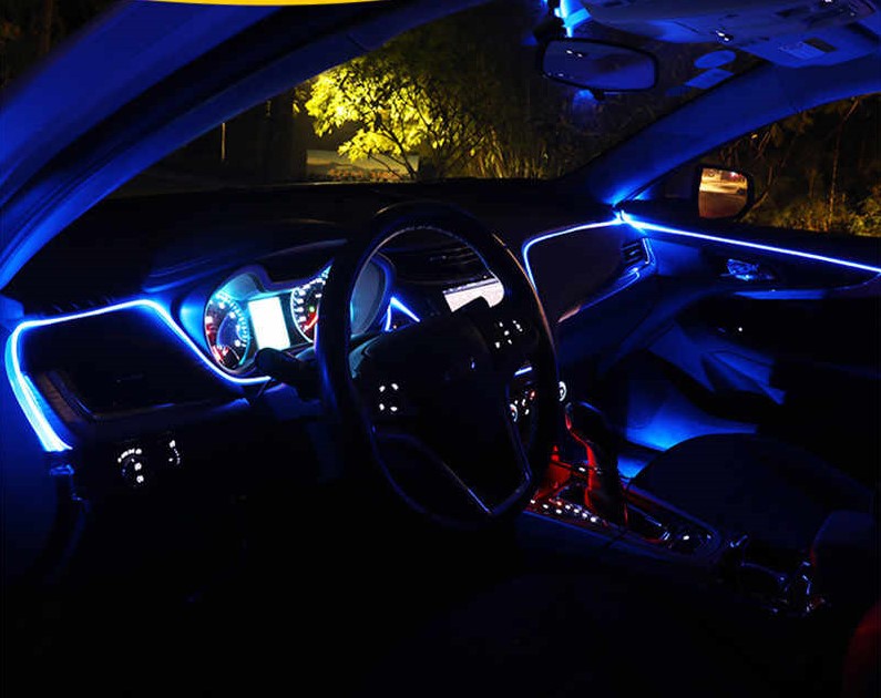 5 x ŚWIATŁOWÓD AMBIENT LED RGB OŚWIETLENIE WNĘTRZA Producent części Inny