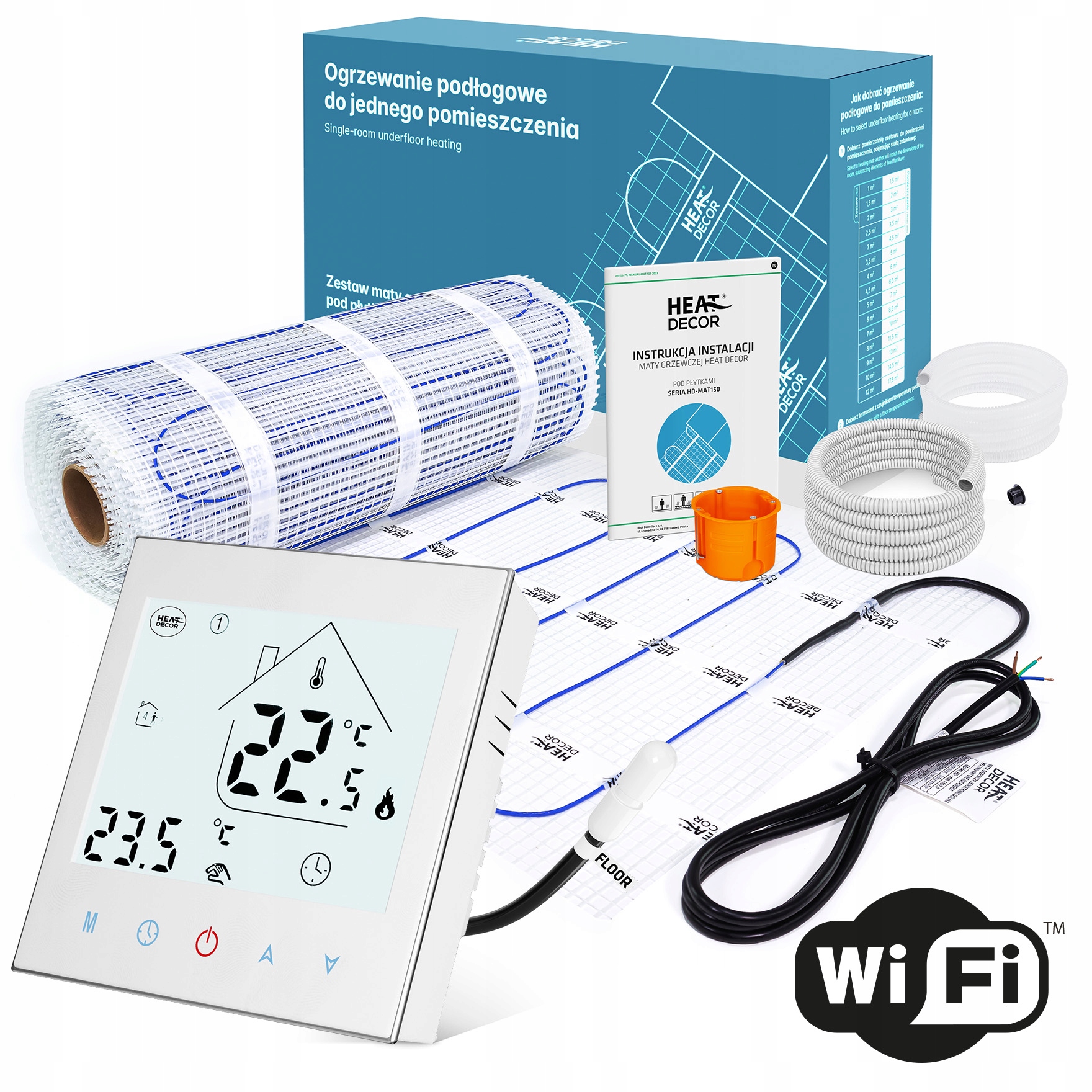 Mata grzewcza Heat Decor HD-mat150/6.0.W.WiFi – 6m²