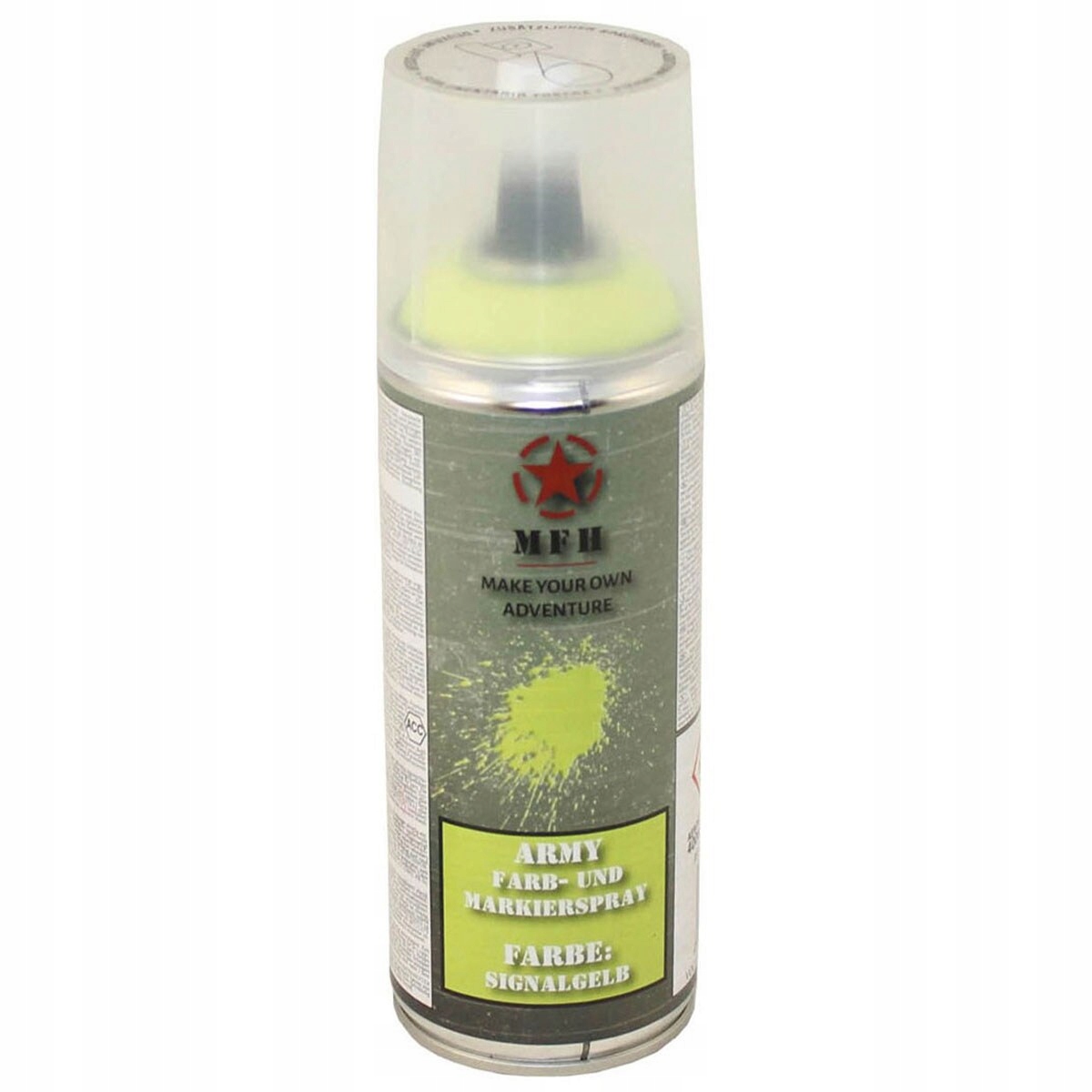 Farba wojskowa w sprayu Mfh 400ml Yellow (RAL1026)