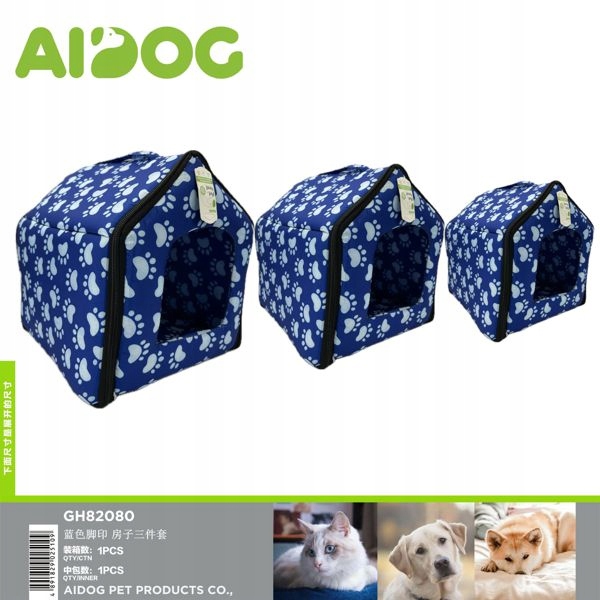 Levně Modré Pelíšek s tlapkami – sada 3v1 pro zvířata