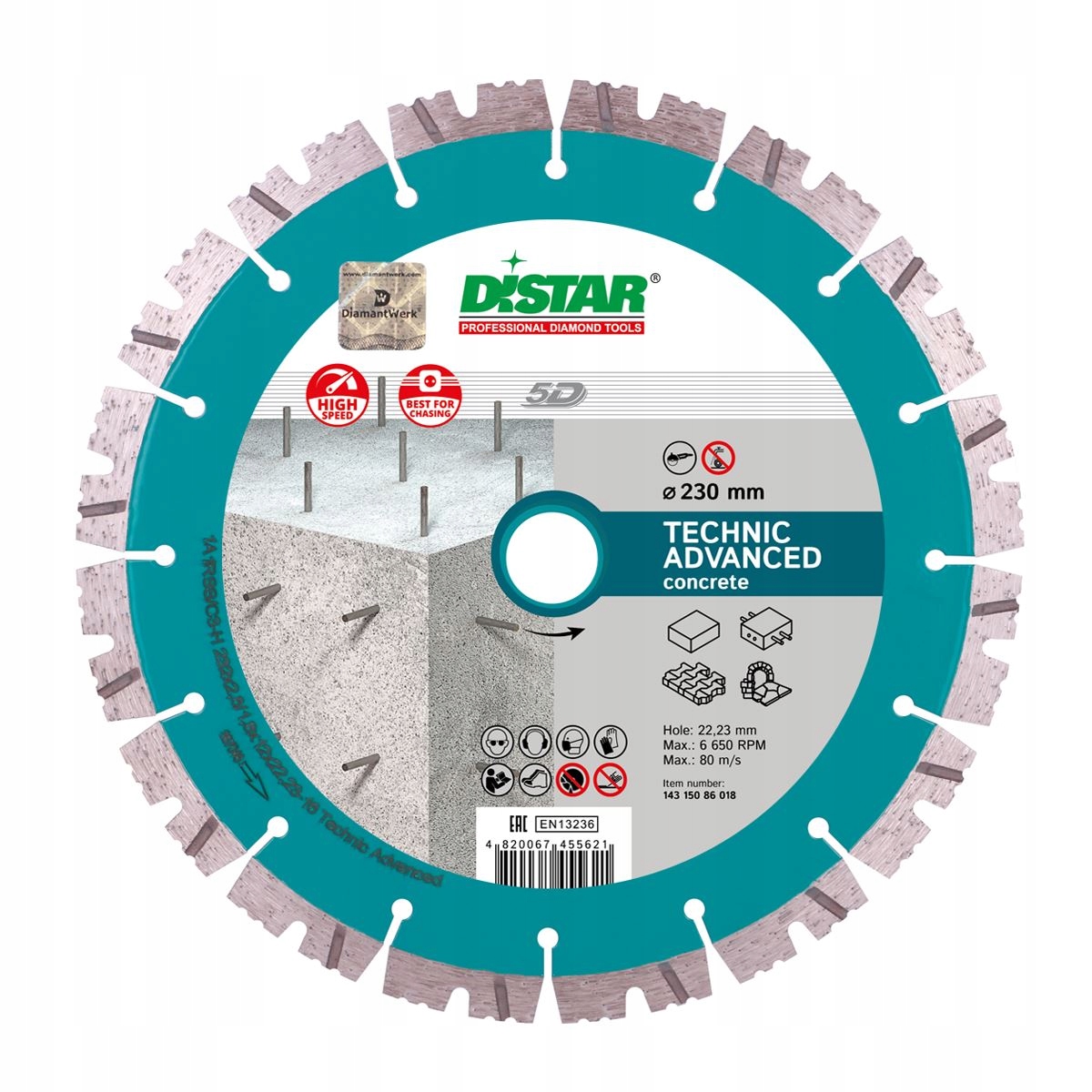 Distar Tarcza Diamentowa Do Betonu Technic Advanced 150X2,3