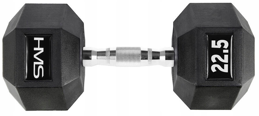 Hms Pogumovaná činka Hex Pro pro silové cvičení 22,5 kg