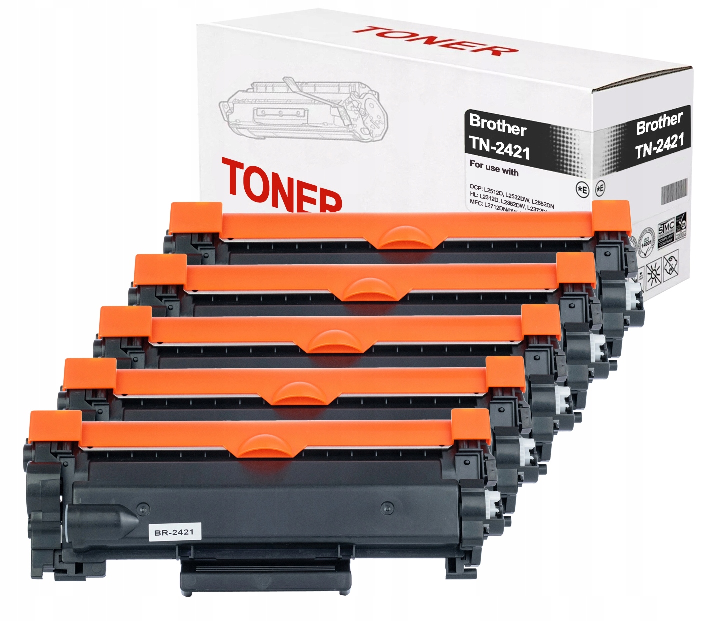 

5X Toner do Brother MFC-L2732DW MFC-L2752DW Nowy