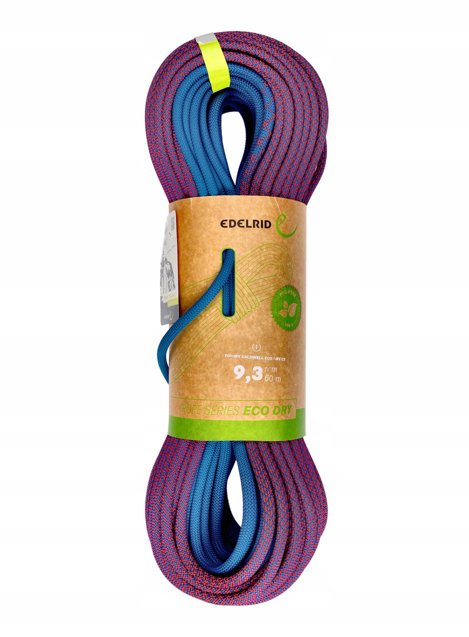 Lezecké lano Edelrid Tommy Caldwell Eco Dry Ct 9,3 mm 60 m p/t