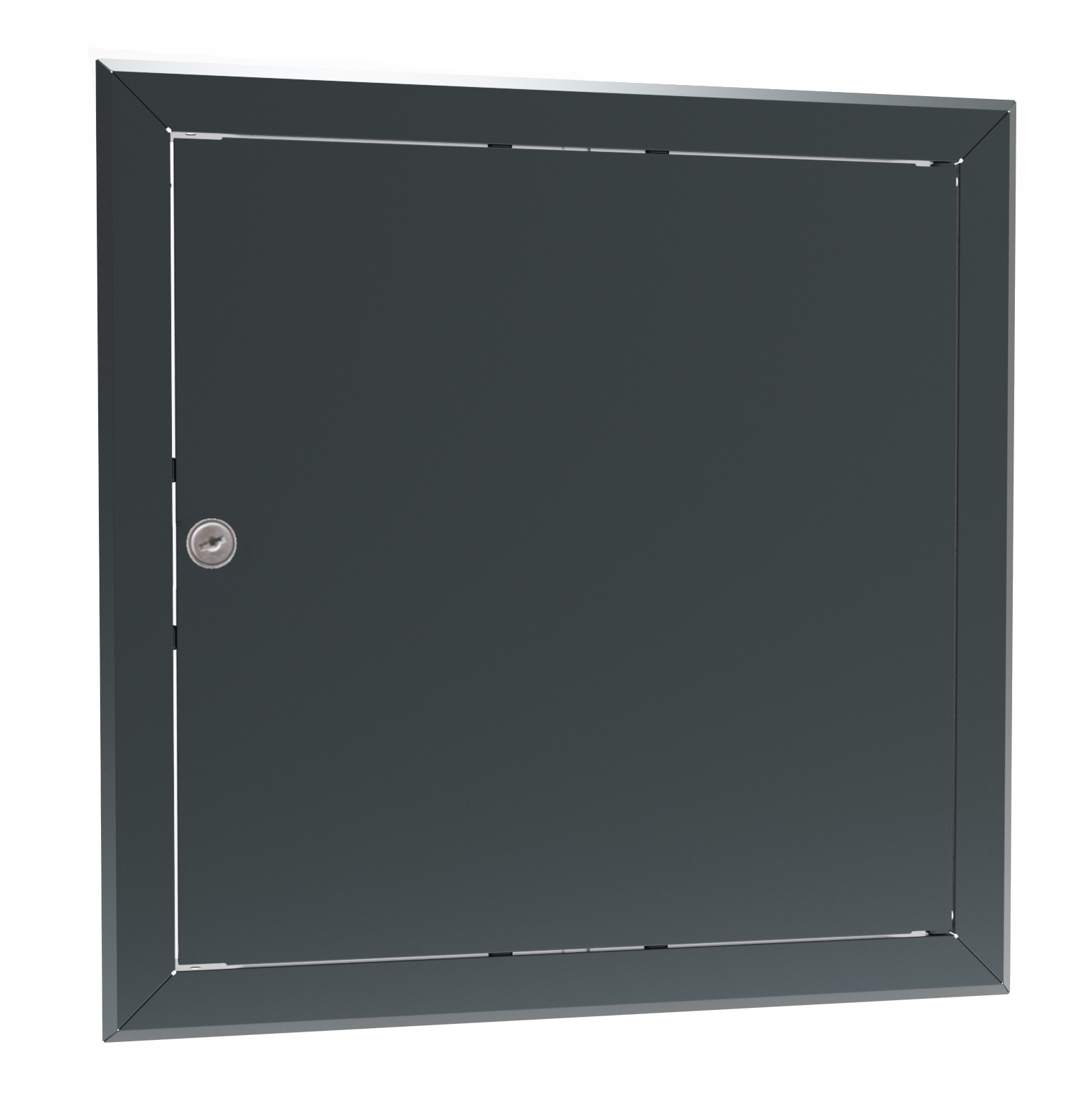 Revizní Dvířka Kovová 70x70 Grafit RAL7016 Zámek zdravotně technické instalace (zti)