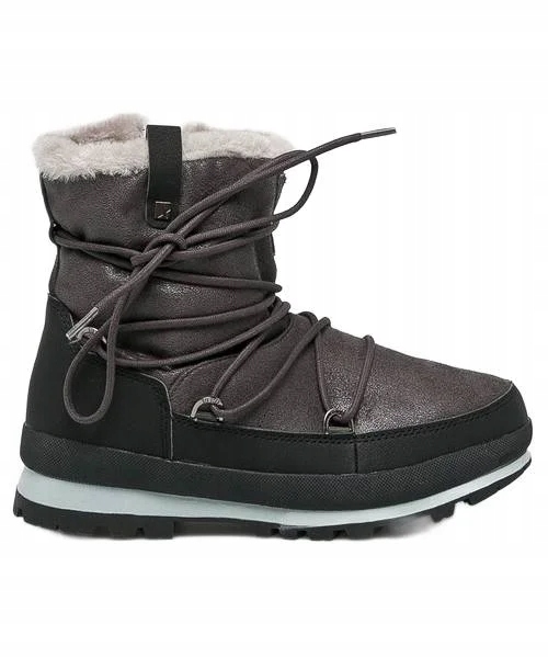 Big Star Dámské kotníkové boty Zateplené sněhule velikost 37 Šedá, syntetika