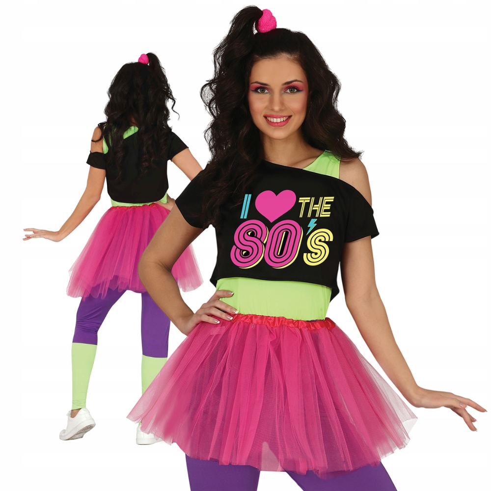 Kostým pro dospělé Zpěvačka Retro Boogie Getry z 80. let vel. S