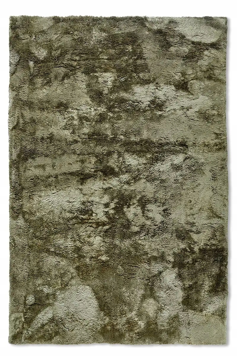 Koberec plyšový shaggy do obývacího pokoje 120 x 170 cm, silný zelený plyšový