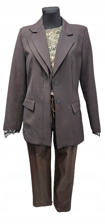 Stylové Sako S Límcem A Krajkou Lumina Fashion M-299 zł-199zł