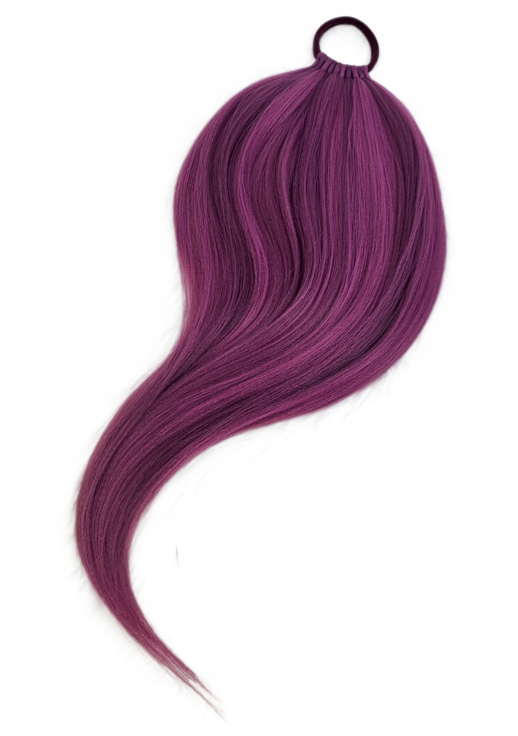 Připínací poník na gumičce, Příčesek, fialová růžová melanž, Vřesová Dáma, 70 cm