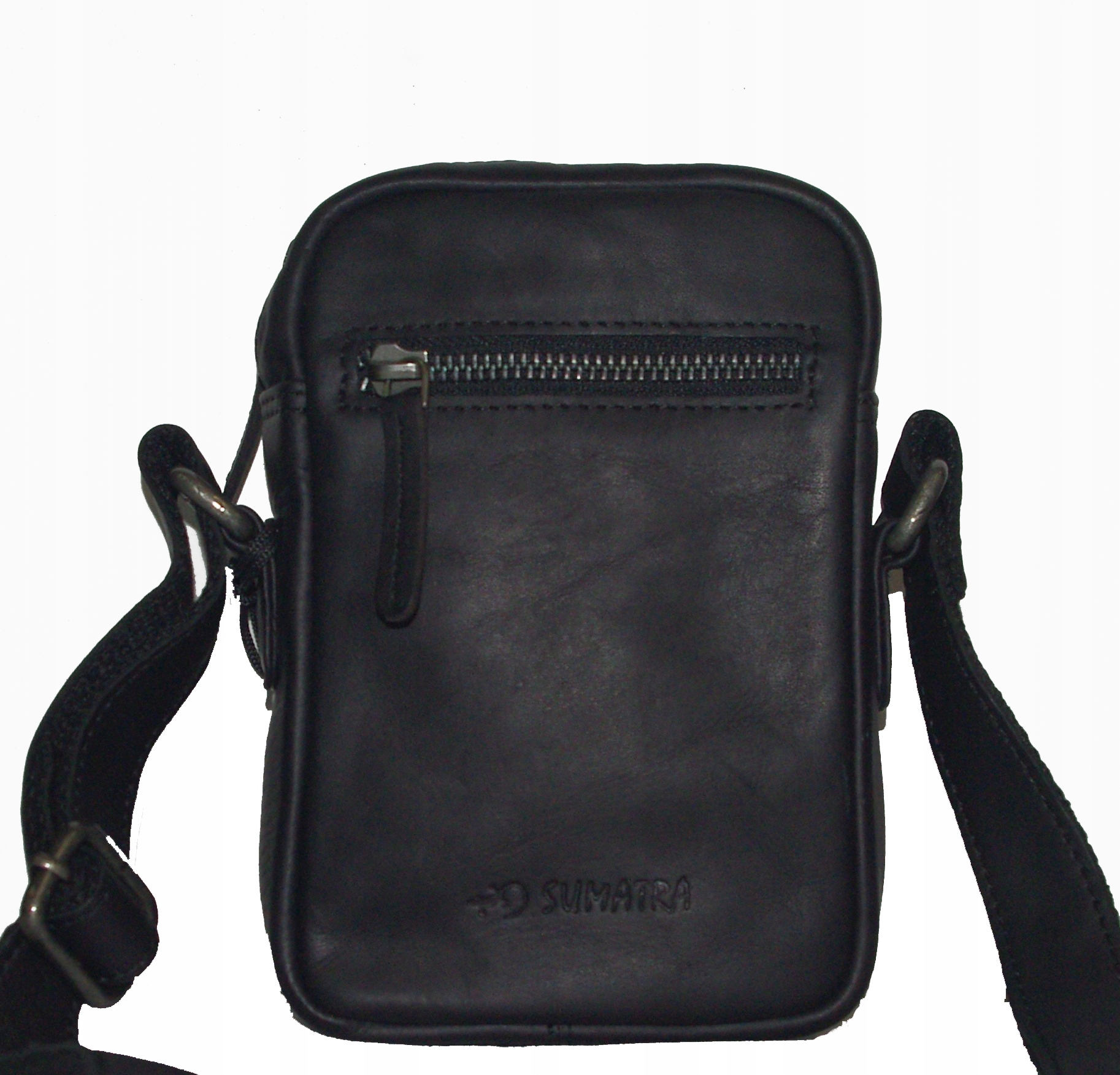 Sumatra pánská kožená kabelka přes rameno černá