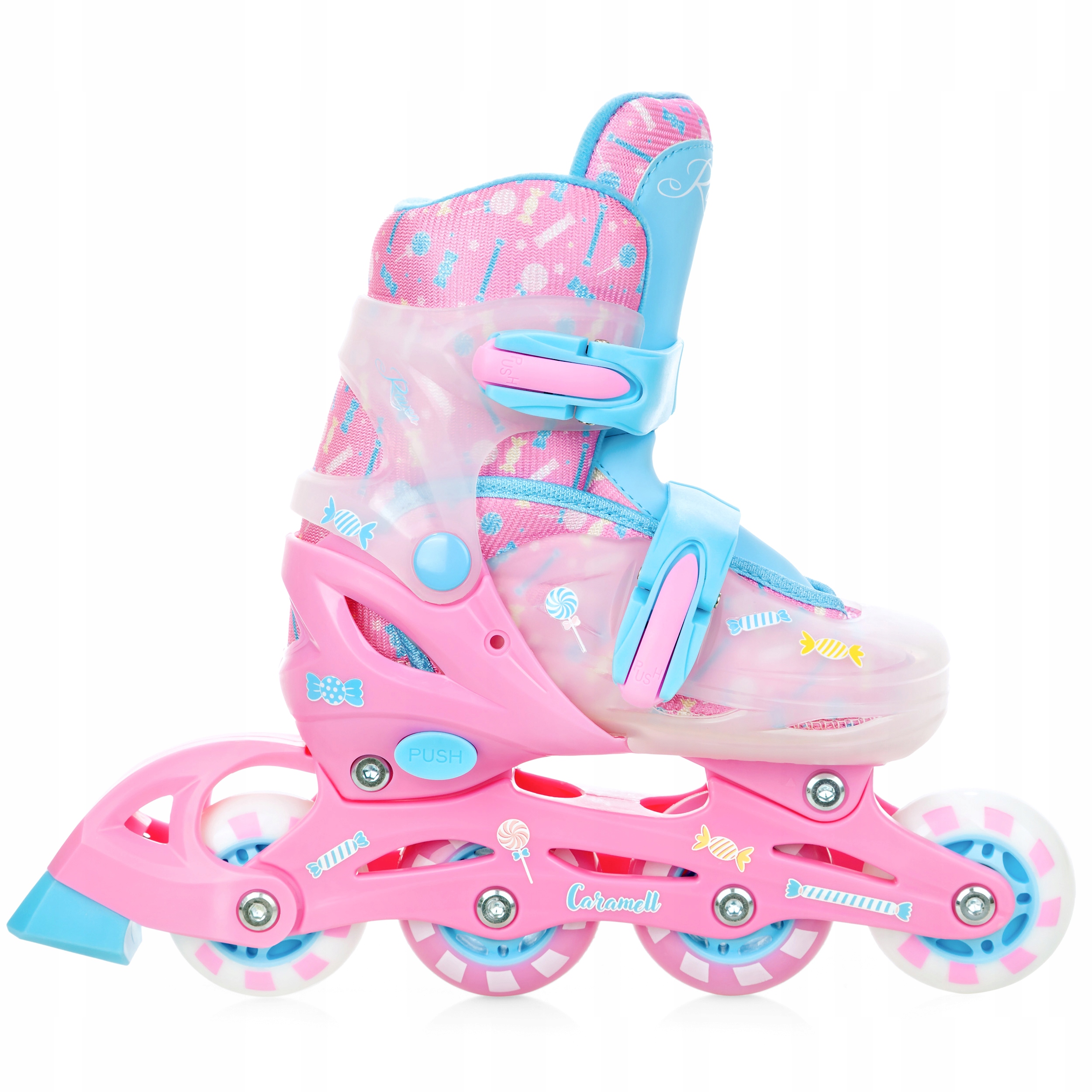 Rolki Regulowane RAVEN Caramell 26-29 Kółka LED Model Caramell