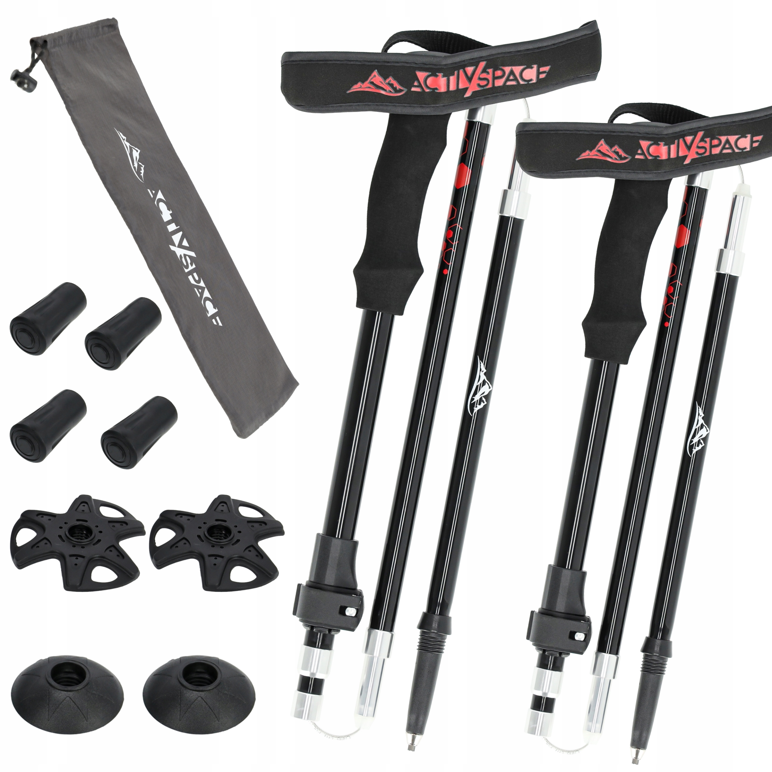 Trekové Skládací Hole Do Hor Pro Chůzi Nastavitelné, 2KS, Kvalita