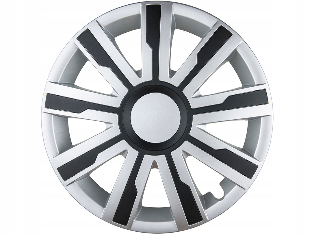 Poklice 16" Palců Stříbro -černé Univerzální Premium 4 ks.