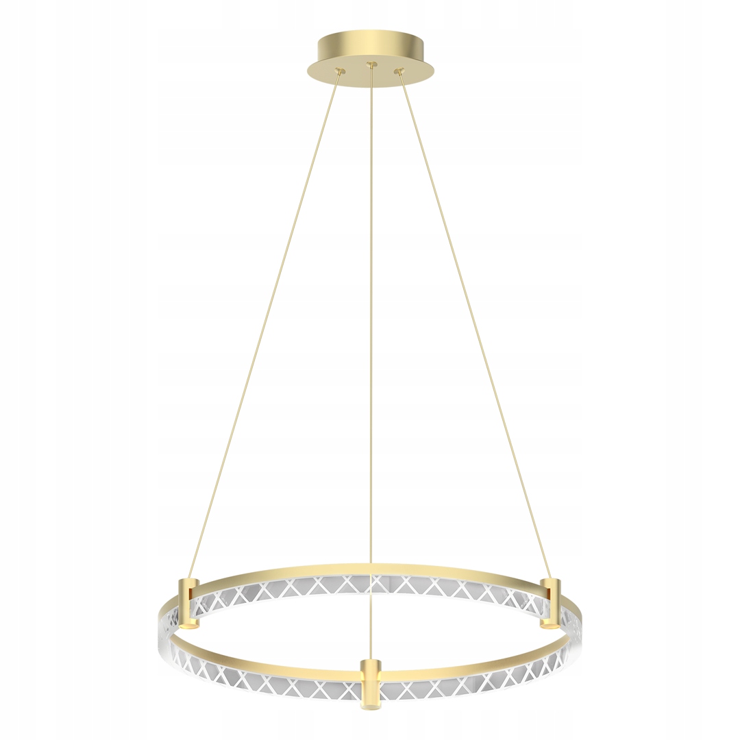 Závesná lampa zlatá dekoratívna Glamour Led Elegance 36W Led