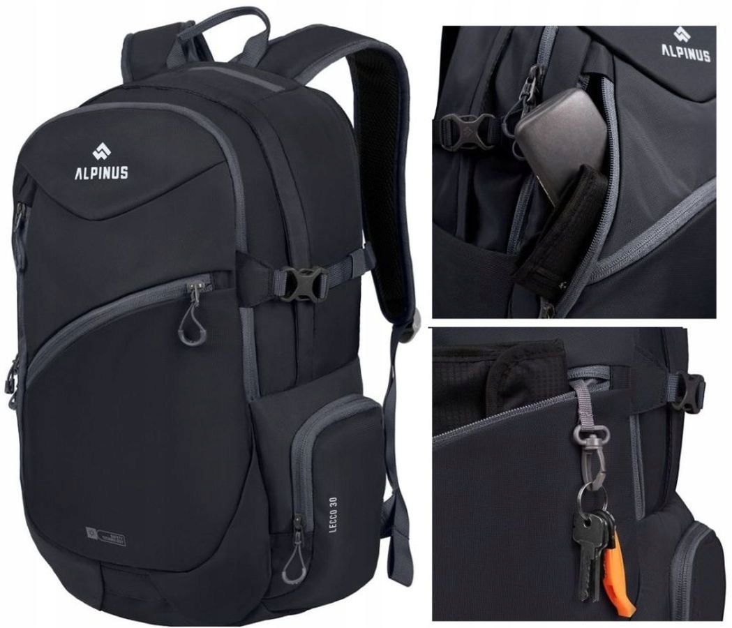 Plecak Alpinus Lecco 30L – rower, trekking, góry, dużo kieszeni NH11718