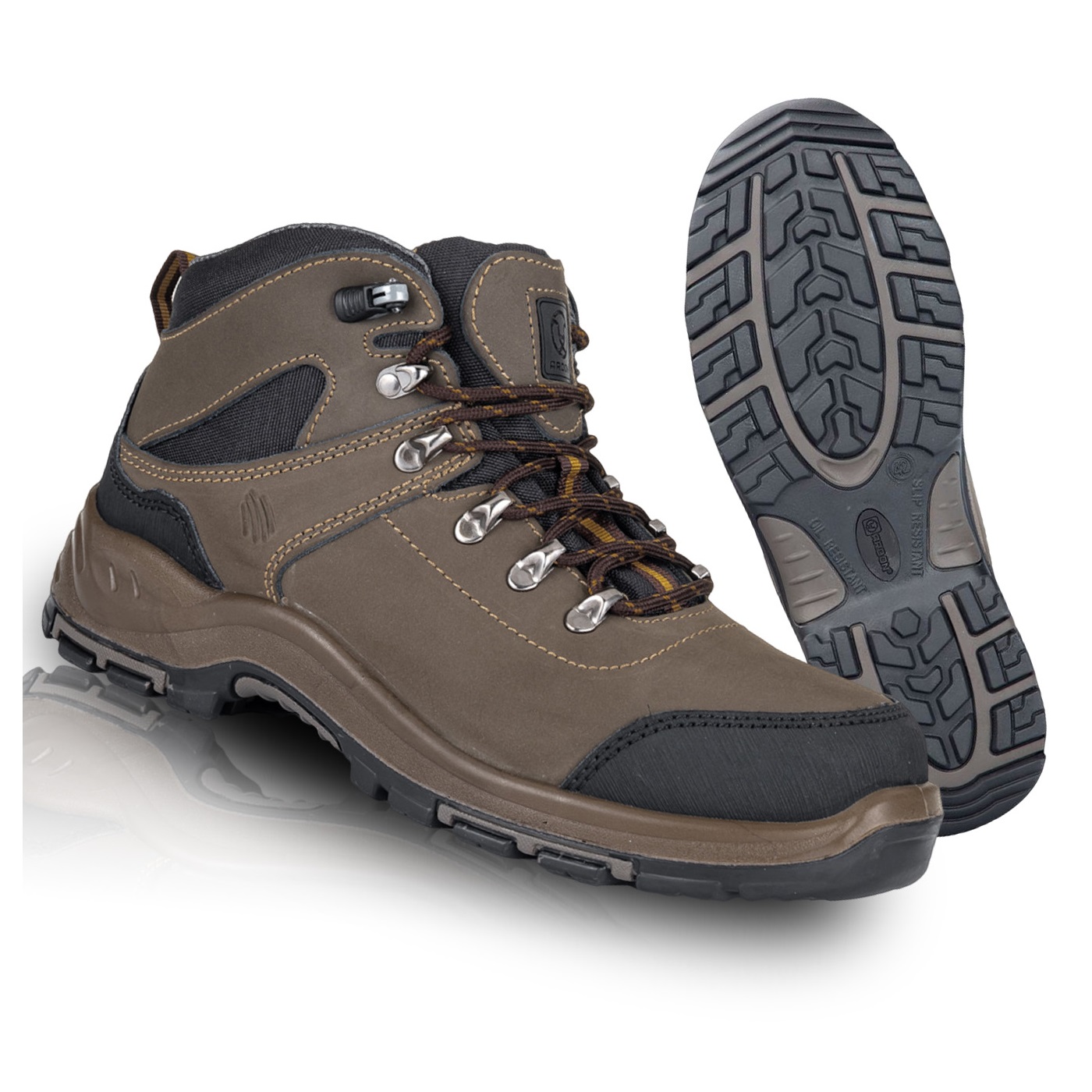 Buty Robocze Skórzane Trzewiki Męskie Bez Podnoska Bhp Ardon Grinder O2 43