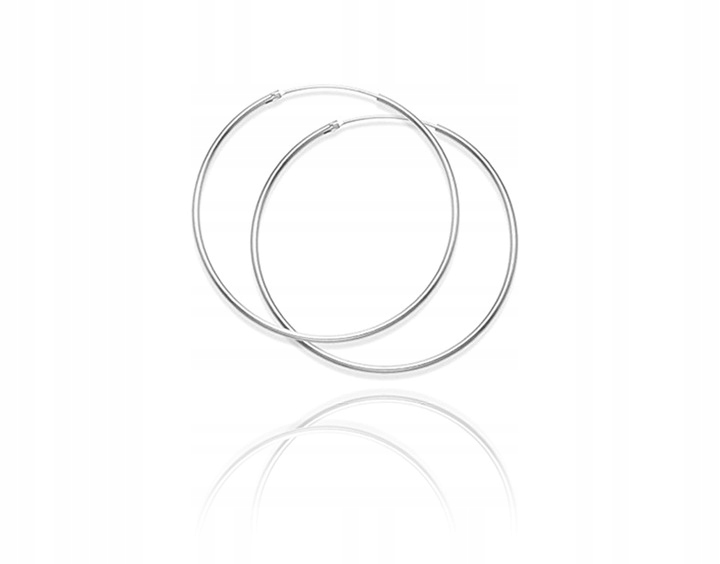 

Srebrne Kolczyki Oponki Kółka Koło Para 925 2,5cm