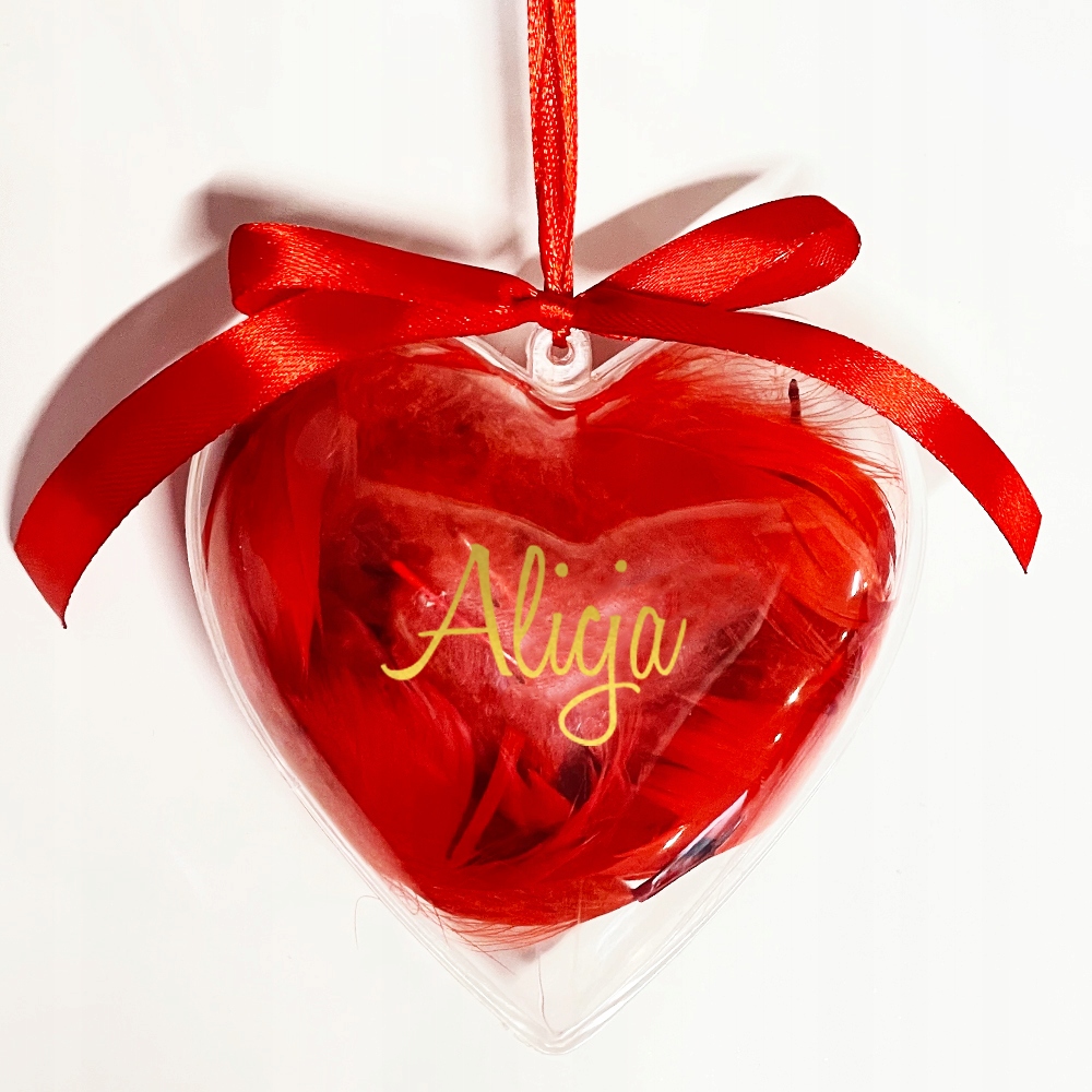 

Czerwona Bombka na choinkę święta Imie