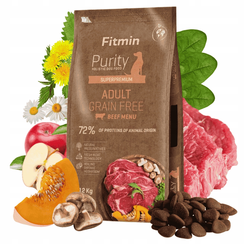 Fitmin dog Purity Grain Free Adult Beef 12kg