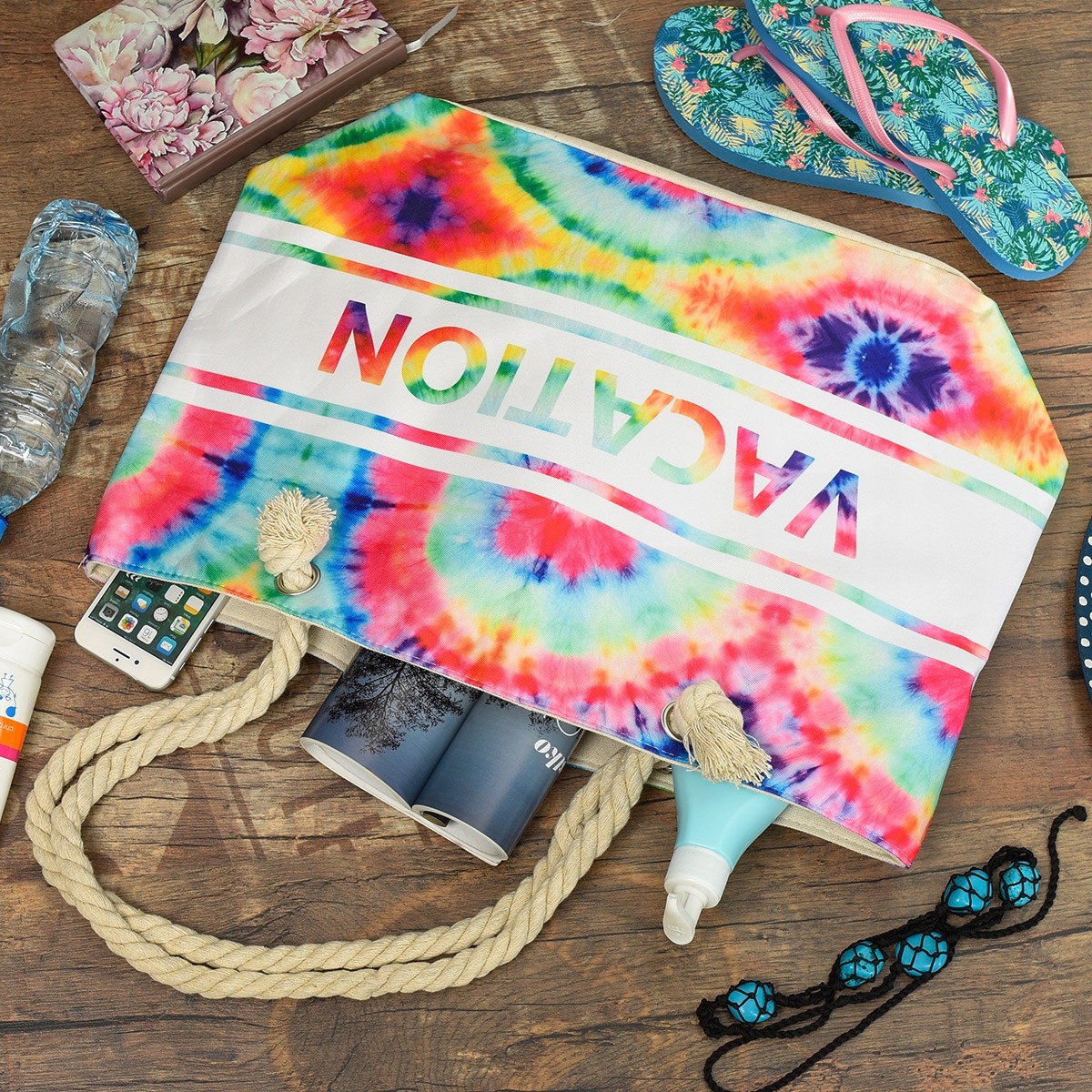 Duża torba plażowa torebka summer na lato pojemna Cechy dodatkowe brak