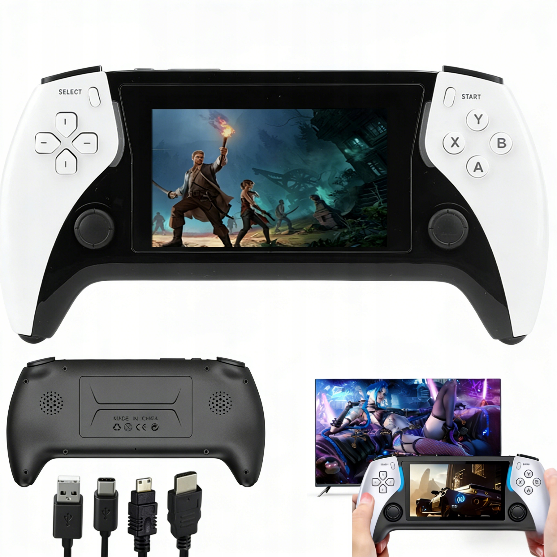 Přenosná herní konzole Project X, 4.3" Ips displej, 40000 Retro Her!