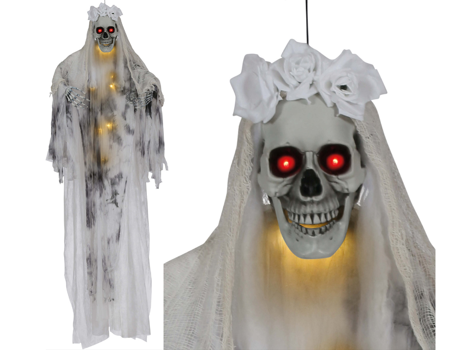 Závěsná dekorace Kostra nevěsty Halloween