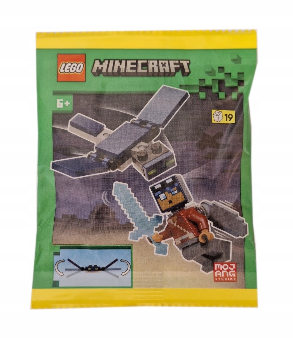 Zestaw Lego Minecraft Minifigure Polybag Hero, Elytra and Phantom #662501